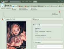 Tablet Screenshot of danmaru.deviantart.com
