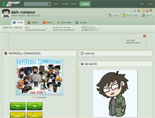 Tablet Screenshot of dark--romance.deviantart.com