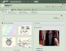 Tablet Screenshot of bubbly131.deviantart.com