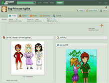 Tablet Screenshot of bug-princess-agitha.deviantart.com