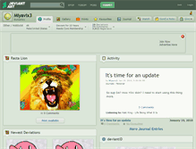 Tablet Screenshot of miyavix3.deviantart.com