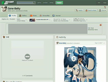Tablet Screenshot of gone-batty.deviantart.com