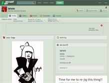 Tablet Screenshot of laheie.deviantart.com