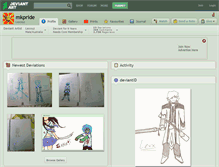 Tablet Screenshot of mkpride.deviantart.com