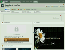 Tablet Screenshot of happydaysarecooltoo.deviantart.com