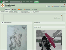Tablet Screenshot of kyasarin-yuuki.deviantart.com