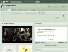 Tablet Screenshot of lryukshinigami.deviantart.com