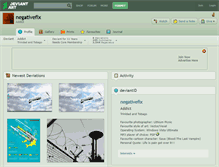 Tablet Screenshot of negativefix.deviantart.com