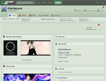 Tablet Screenshot of kida-bakyura.deviantart.com