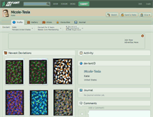 Tablet Screenshot of nicole-tesla.deviantart.com