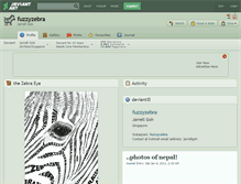 Tablet Screenshot of fuzzyzebra.deviantart.com