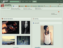 Tablet Screenshot of junsuifox.deviantart.com