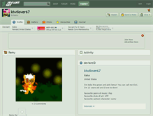 Tablet Screenshot of kiwilover67.deviantart.com