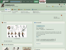 Tablet Screenshot of cerberus253.deviantart.com