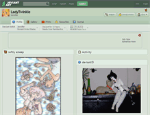 Tablet Screenshot of ladytwinkle.deviantart.com