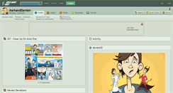 Desktop Screenshot of markanddamien.deviantart.com