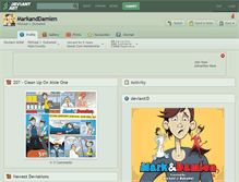 Tablet Screenshot of markanddamien.deviantart.com