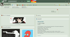Desktop Screenshot of hermes-bird.deviantart.com