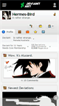 Mobile Screenshot of hermes-bird.deviantart.com
