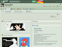 Tablet Screenshot of hermes-bird.deviantart.com
