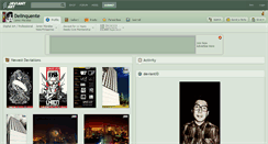 Desktop Screenshot of delinquente.deviantart.com