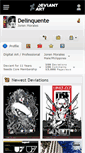 Mobile Screenshot of delinquente.deviantart.com