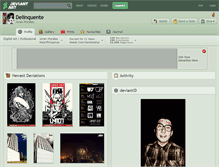 Tablet Screenshot of delinquente.deviantart.com