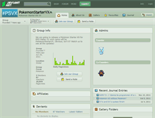 Tablet Screenshot of pokemonstartervx.deviantart.com