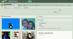 Desktop Screenshot of iiluvpotatoes.deviantart.com