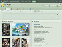 Tablet Screenshot of powrodrix.deviantart.com