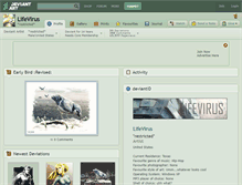 Tablet Screenshot of lifevirus.deviantart.com