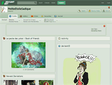Tablet Screenshot of petiteetoilesadique.deviantart.com