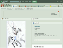 Tablet Screenshot of belletiger.deviantart.com