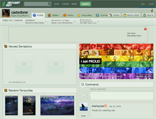 Tablet Screenshot of castedone.deviantart.com