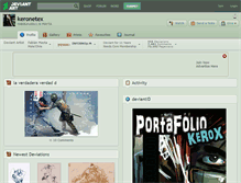 Tablet Screenshot of keronetex.deviantart.com