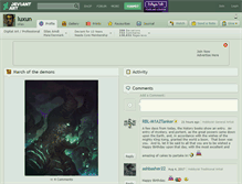 Tablet Screenshot of luxun.deviantart.com