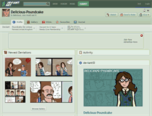 Tablet Screenshot of delicious-poundcake.deviantart.com