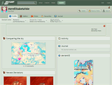 Tablet Screenshot of mereelizabetavale.deviantart.com