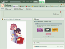 Tablet Screenshot of morixoxo.deviantart.com