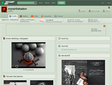 Tablet Screenshot of mynorthshadow.deviantart.com