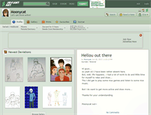 Tablet Screenshot of moonycat.deviantart.com