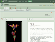 Tablet Screenshot of daylight.deviantart.com