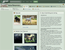 Tablet Screenshot of horse-resources.deviantart.com