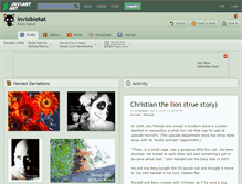 Tablet Screenshot of invisiblekat.deviantart.com
