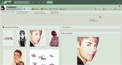 Desktop Screenshot of lizabieber.deviantart.com