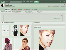 Tablet Screenshot of lizabieber.deviantart.com