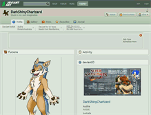 Tablet Screenshot of darkshinycharizard.deviantart.com