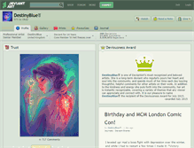 Tablet Screenshot of destinyblue.deviantart.com