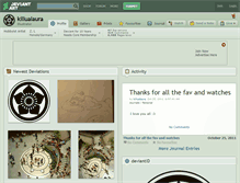 Tablet Screenshot of killualaura.deviantart.com