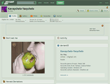 Tablet Screenshot of kawaychelo-yaoychelo.deviantart.com